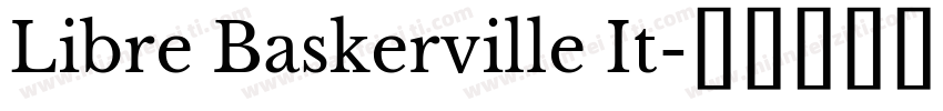 Libre Baskerville It字体转换